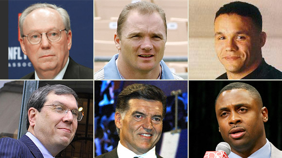 Top (l-r) Richard Berthelsen, Trace Armstrong, Robert Smith; Bottom (l-r)
Jeffrey Kessler, Tom Condon, and Troy Vincent