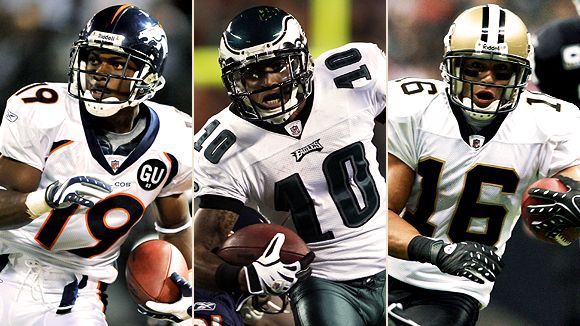 Eddie Royal, DeSean Jackson and Lance Moore