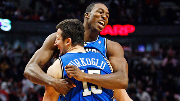 Hedo Turkoglu and Dwight Howard