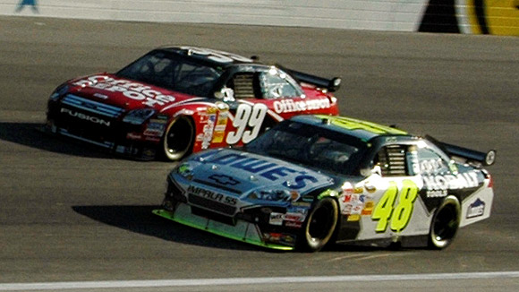 Jimmie Johnson and Carl Edwards
