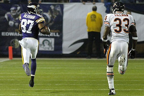 Bernard Berrian Minnesota Vikings nfl a berrian 600 Daily Vikings Trivia (11 24 09) Longest Play From Scrimmage