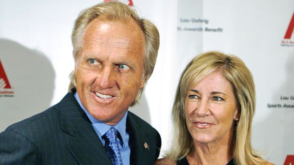 Greg Norman and Chris Evert