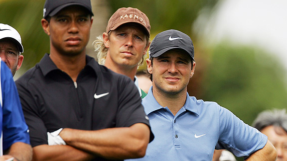 Tiger Woods and Trevor Immelman