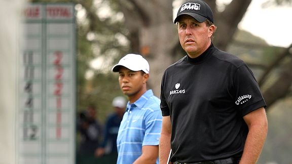 Tiger Woods and Phil Mickelson