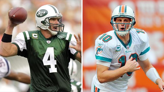 Brett Favre and Chad Pennington