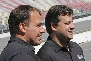 Tony Stewart and Ryan Newman