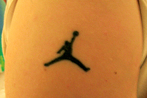Jordan tattoo, courtesy of Jason in NYC