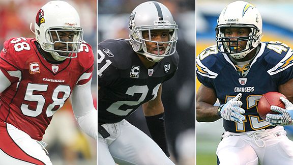 Karlos Dansby/Nnamdi Asomugha/Darren Sproles