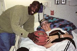 Patrick Ireland with Chauncey Billups
