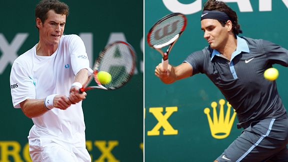 Andy Murray and Roger Federer