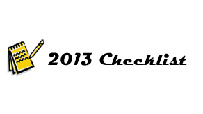 2013 Checklist