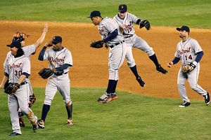 Tigers Celebrating