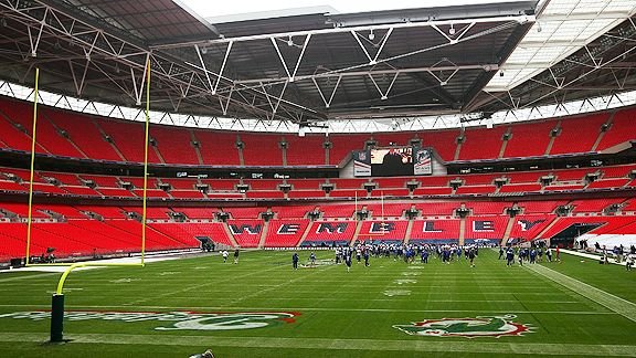 Wembley Stadium in London,