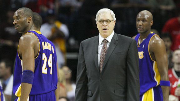 Kobe Bryant and Phil Jackson