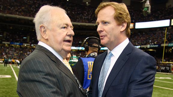 Tom Benson, Roger Goodell