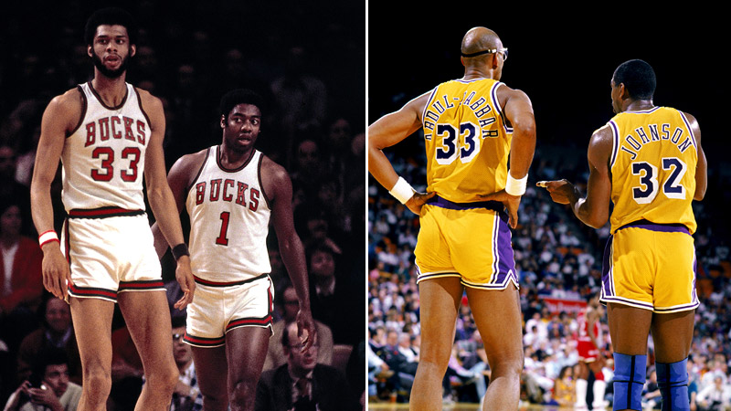 Magic Johnson hit a beautiful skyhook in the NBA Finals