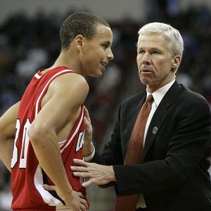 Bob McKillop and Stephen Curry