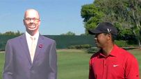 Scott Van Pelt and Tiger Woods