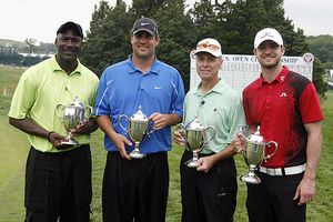 Michael Jordan, Ben Roethlisberger, Larry Giebelhausen and Justin Timberlake