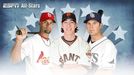 Albert Pujols, Tim Lincecum, Evan Longoria