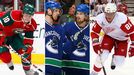 Marian Hossa, Marian Gaborik, and the Sedin Brothers