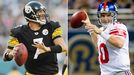 Ben Roethlisberger and Eli Manning