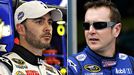 Jimmie Johnson and Kurt Busch