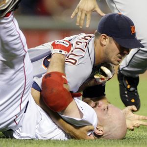KEVIN YOUKILIS, Rick Porcello ejected in Boston Red Sox-Detroit ...