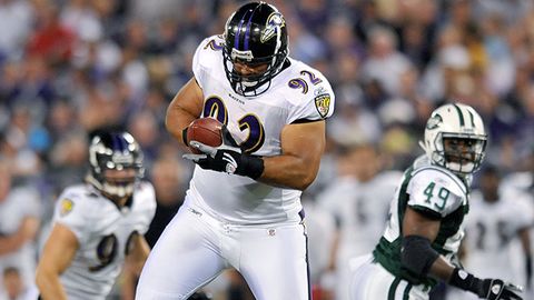 Ravens defensive lineman Haloti Ngata picked off Jets quarterback Mark 