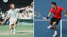 Rod Laver and Roger Federer