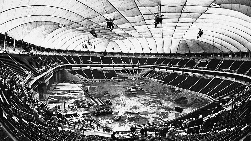 Metrodome Snow