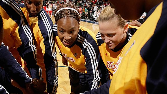 Tamika Catchings and Katie Douglas