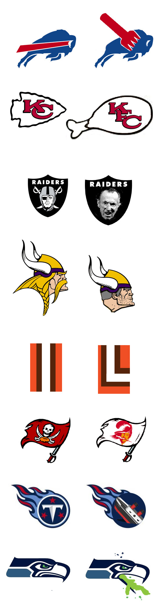 original nfl team logos