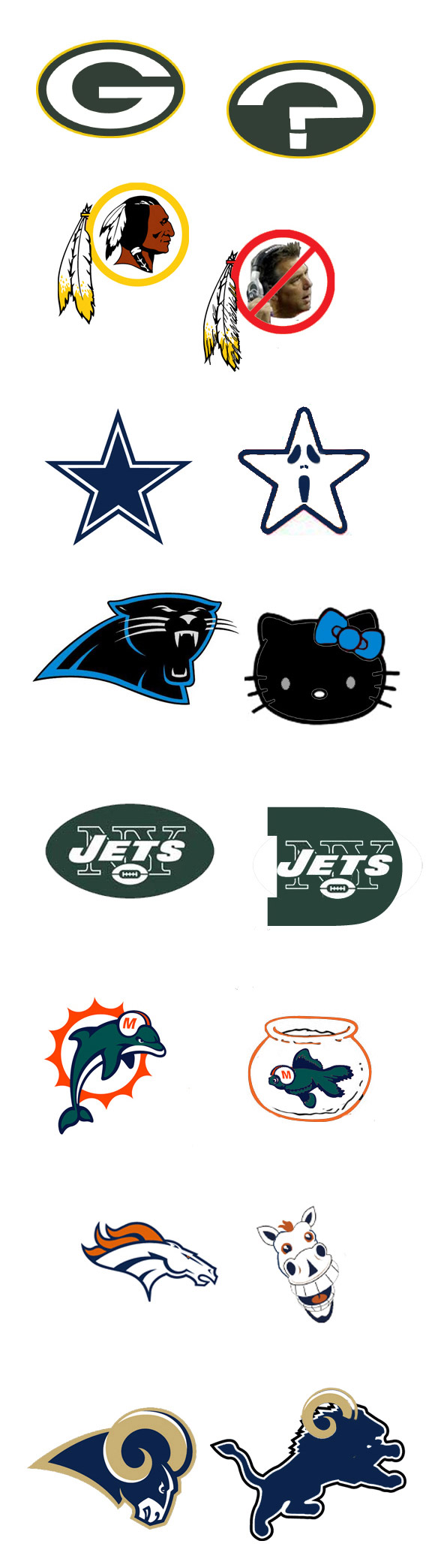 funny football logos