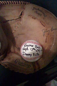 Danny Fritz's game ball