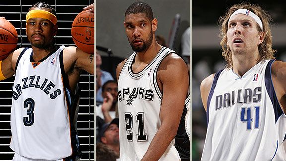 Iverson, Duncan & Nowitzki