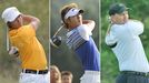 Rickie Fowler, Danny Lee and Gary Nicklaus