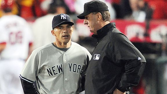 Joe Girardi and Tim McClelland