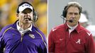 Les Miles and Nick Saban
