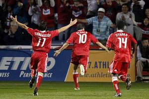 John Thorrington, Cuauhtemoc Blanco and Patrick Nyarko