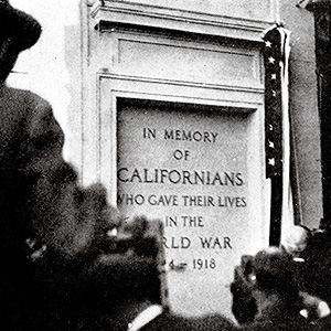 Cal Memorial Plaque 1924