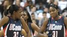 Kalana Greene and Tina Charles 