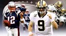 2007 Patriots and 2009 New Orleans Saints