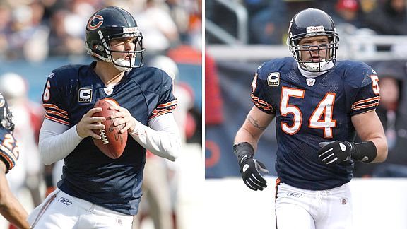 Jay Cutler and Brian Urlacher