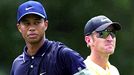 Tiger Woods and David Duval