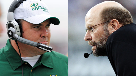 Mike McCarthy and Brad Childress