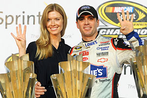 Jimmie Johnson and Chandra Johnson