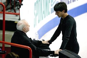 Evan Lysacek and Frank Carroll