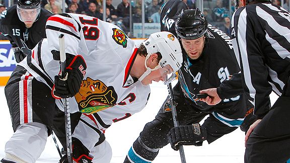 Jonathan Toews vs. Joe Thorton