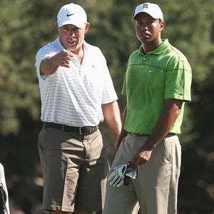 Tiger Woods and Steve Williams